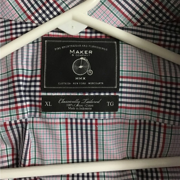 Maker & Company MMX men’s button down shirt. Size XXL. Great Condition - Picture 3 of 3